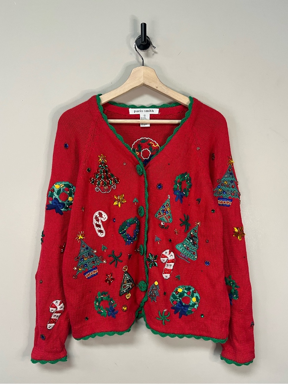 Vintage Christmas Knit Cardigan